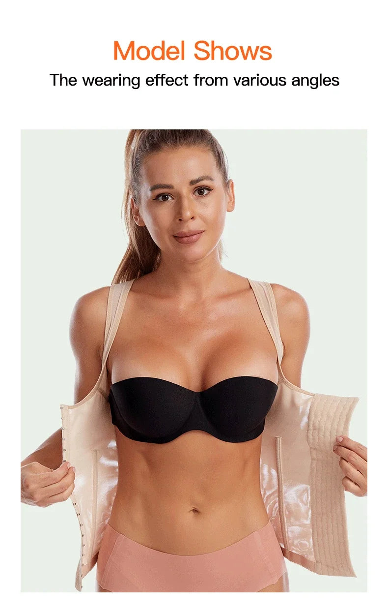 Corsé de cintura posparto para mujer, Top de barriga, ropa moldeadora, envoltura adelgazante, entrenador de cintura plana para vientre, moldeador de cuerpo