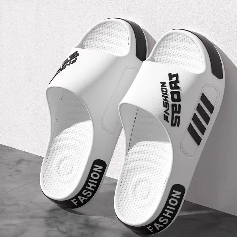 Zapatillas de hombre de talla grande 48-49, Zapatillas de casa de suela plana de verano para mujer y hombre, sandalias de tendencia con punta abierta, zapatos de playa ligeros para parejas