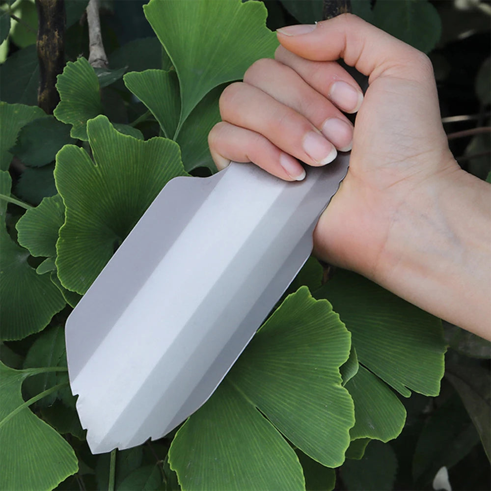 Lixada palas de titanio para acampar al aire libre, pala compacta para caca, paleta ultraligera, mochilero, herramienta múltiple para senderismo, supervivencia
