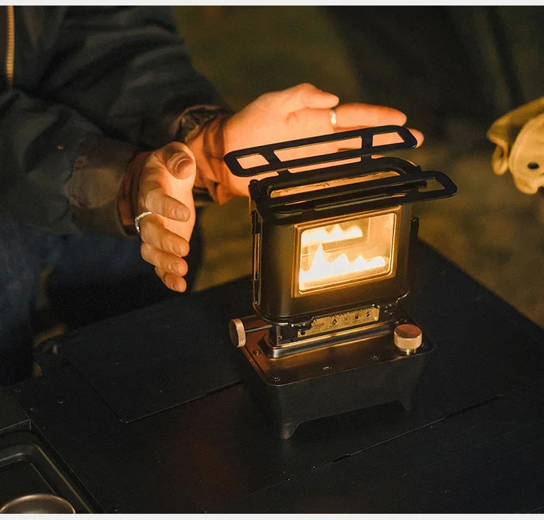 Lámpara de aceite de firedancia, estufa, linterna portátil para acampar al aire libre con luces Retro de emociones, perfecta para picnic y mochilero, aventuras