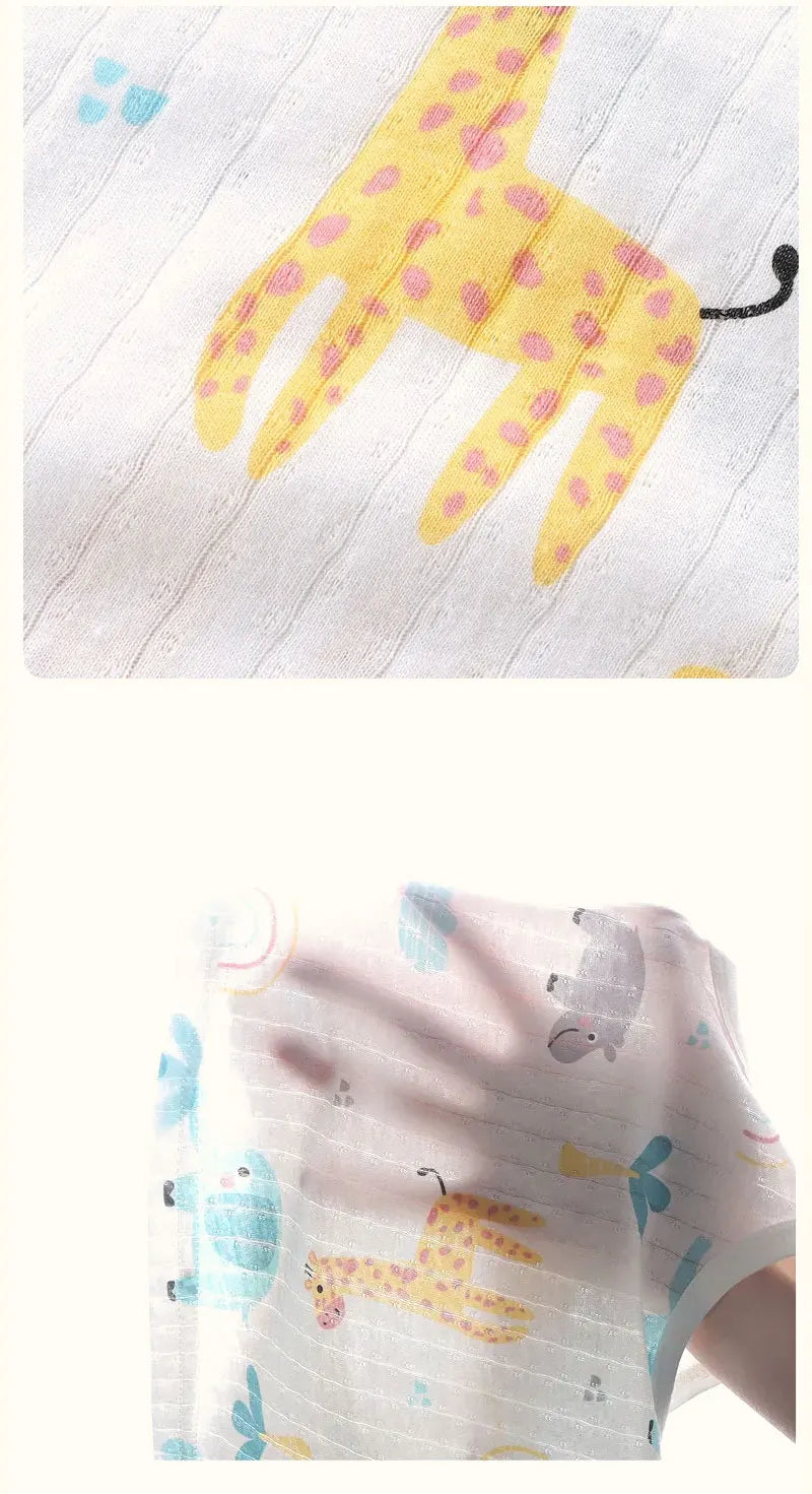 Ropa para niños, Tops sin mangas estampados, pantalones cortos, lindo, transpirable, chaleco de verano para niños, conjunto de pantalones cortos, camiseta sin mangas para ropa de bebé para niños