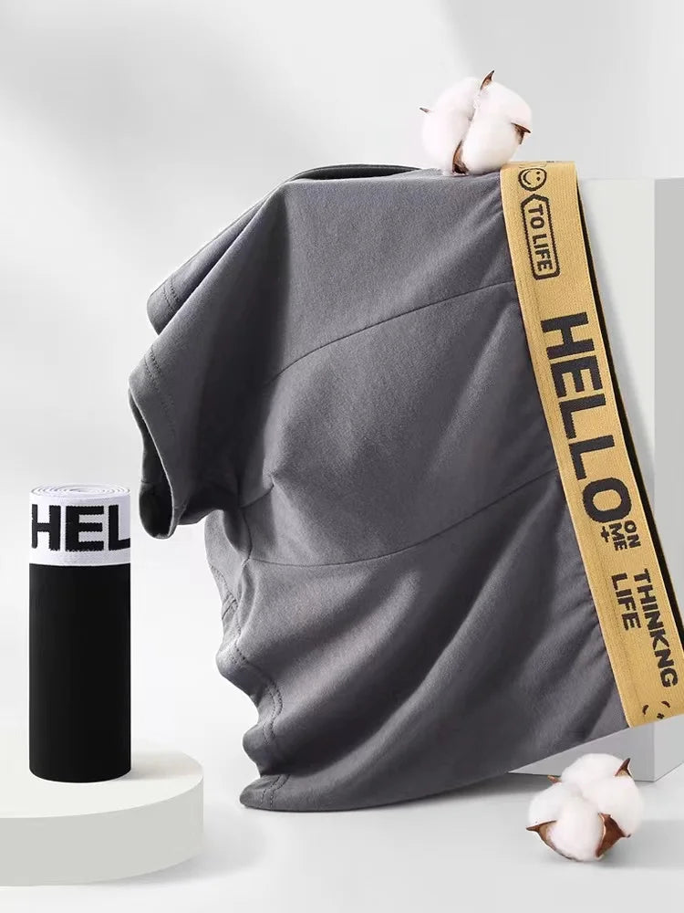 10 Uds. Boxer y calzoncillos para hombre, ropa interior de moda, Boxer y calzoncillos de alta elasticidad, pantalones cortos transpirables suaves para hombre, cómodos