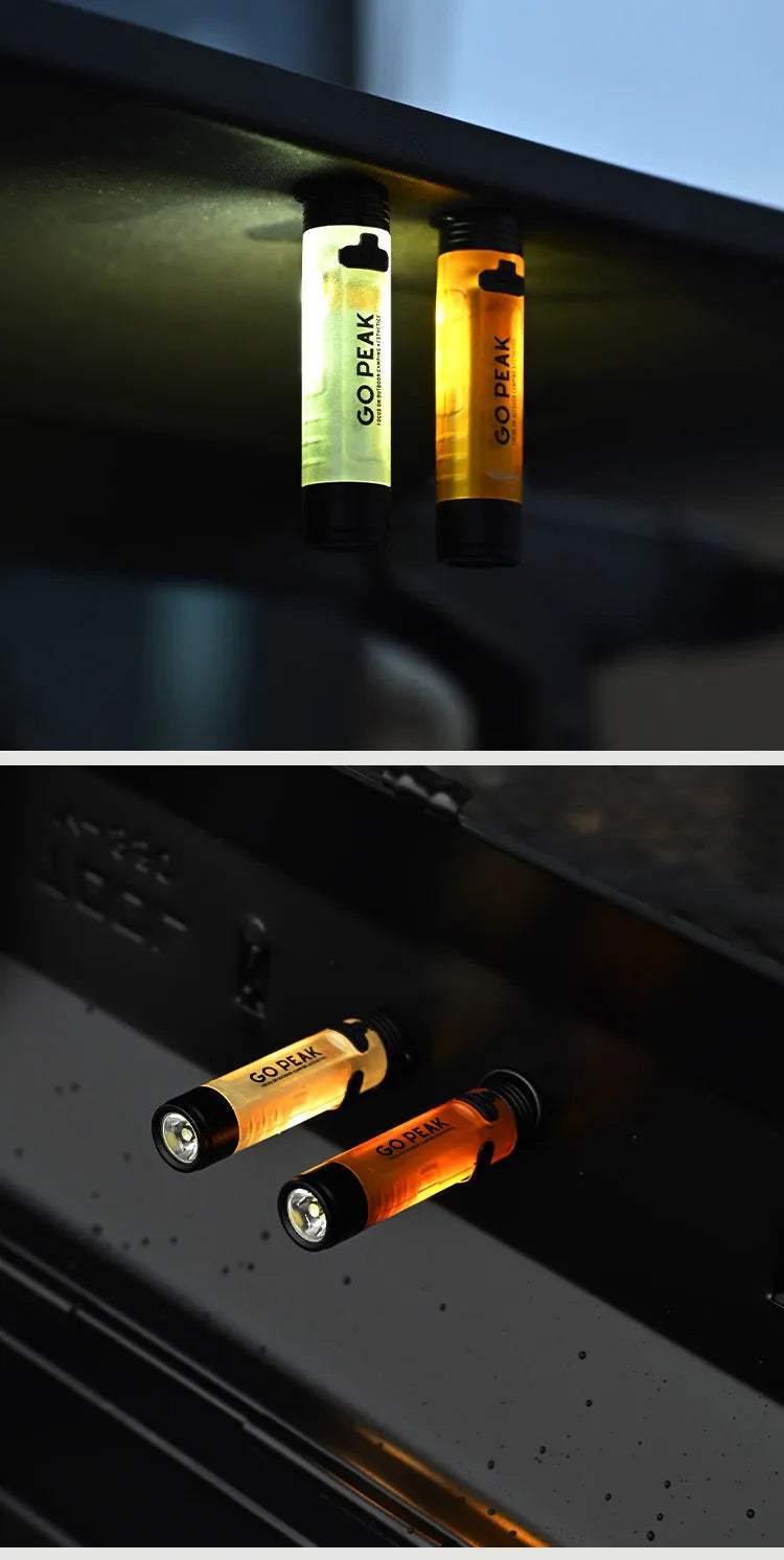 MOUNTAINHIKER-linterna LED con Clip para sombrero de bolsillo, linterna portátil recargable de larga duración con Clip, iluminación ambiental para acampar al aire libre
