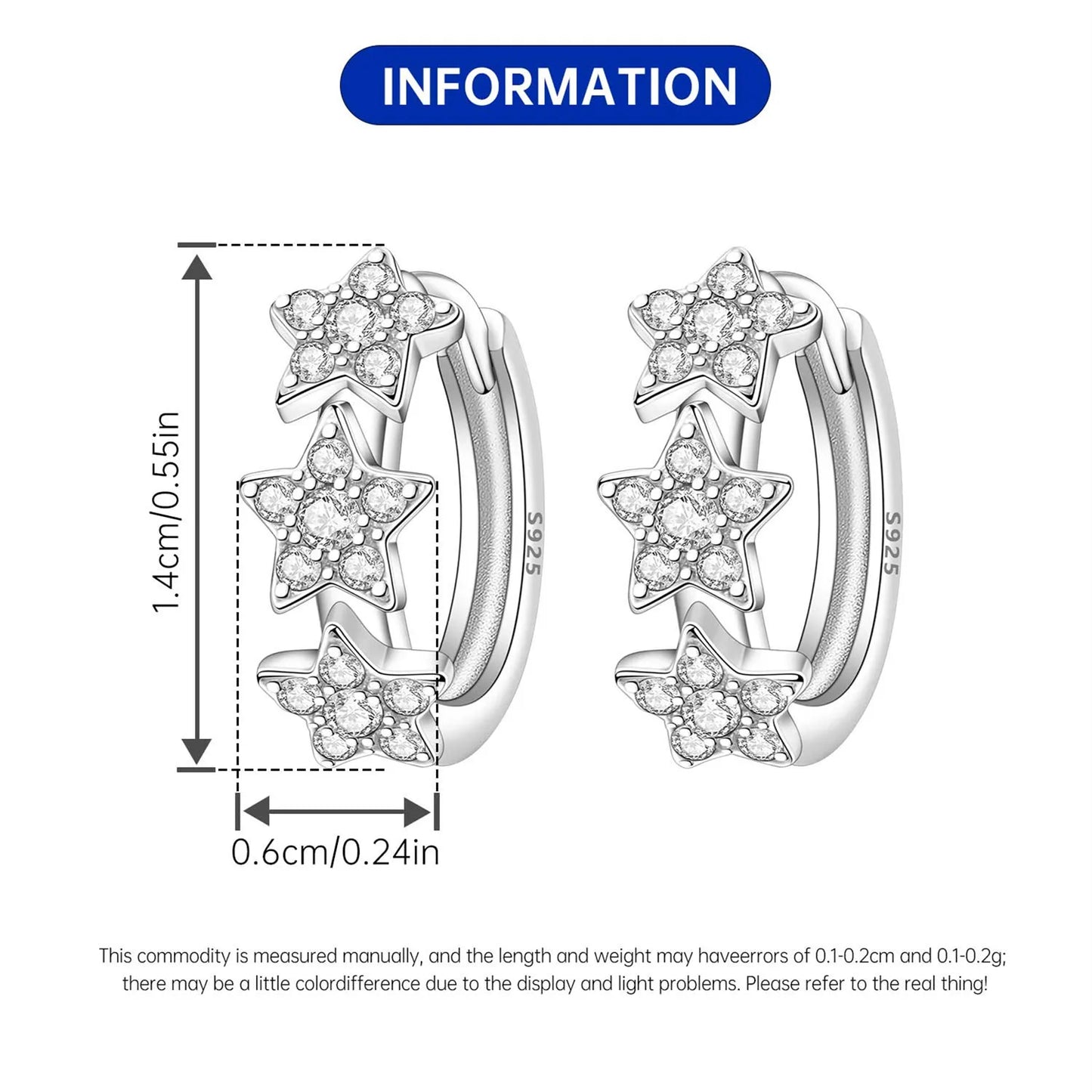 Orstarry-pendientes circulares de Plata de Ley 925 con forma de gota para mujer, aretes colgantes, joyería versátil para fiesta, regalos