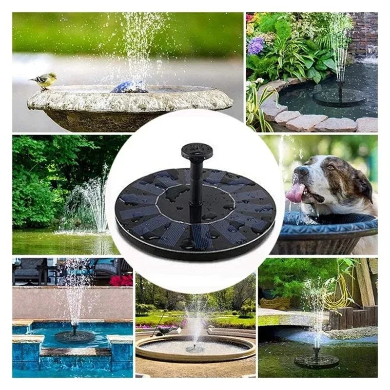 Bombas para fuente flotante con energía solar en 13 cm, 16 cm, 18 cm Tamaños: Ideal para baños de pájaros, piscinas de jardín y decoración de estanques