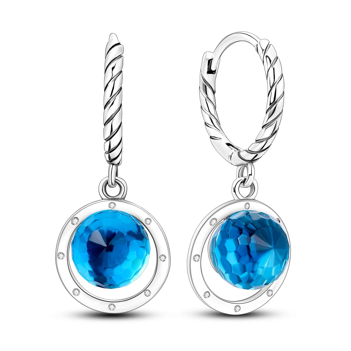 Orstarry-pendientes circulares de Plata de Ley 925 con forma de gota para mujer, aretes colgantes, joyería versátil para fiesta, regalos