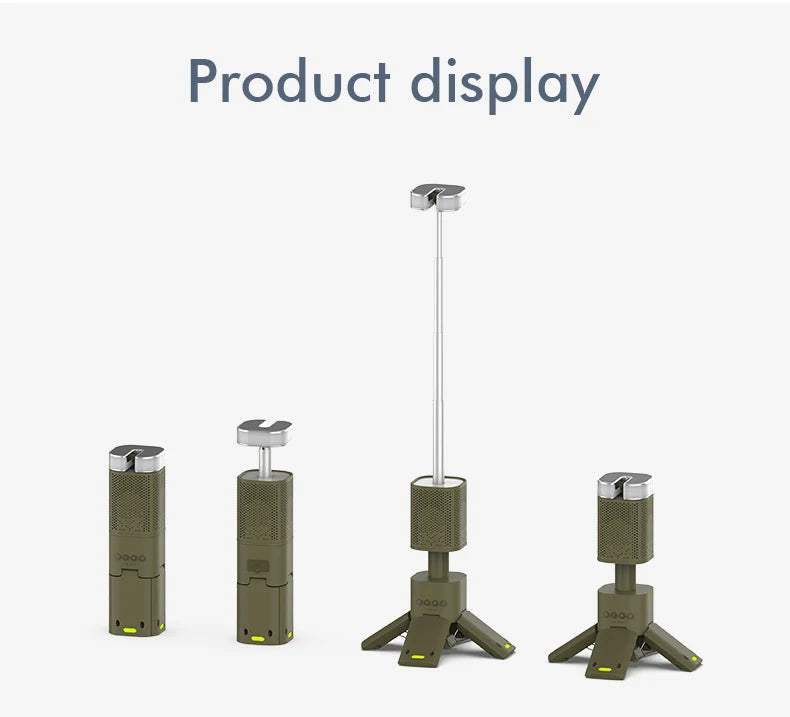 Linterna de Camping de 14000mAh, iluminación telescópica recargable, soporte magnético con altavoz, linterna LED portátil impermeable para exteriores