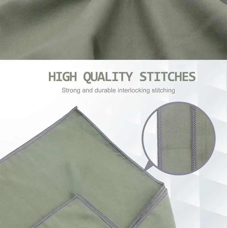 Toalla de microfibra de secado rápido para acampar, toalla súper absorbente para gimnasio/nadar, 40x80cm, toallas ligeras para deportes/playa/viajes