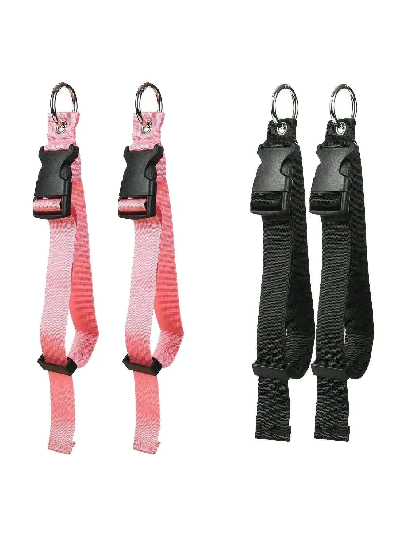 Soporte de correa de equipaje antirrobo de nailon negro portátil, pinza para agregar bolsa, Clip para bolso, uso para llevar multiherramienta, herramienta para acampar y hacer senderismo