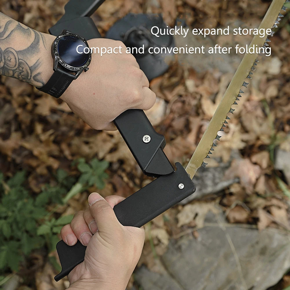 Sierra plegable portátil para carpinterÃa, herramienta de supervivencia para acampar al aire libre, hoja larga de 21 pulgadas