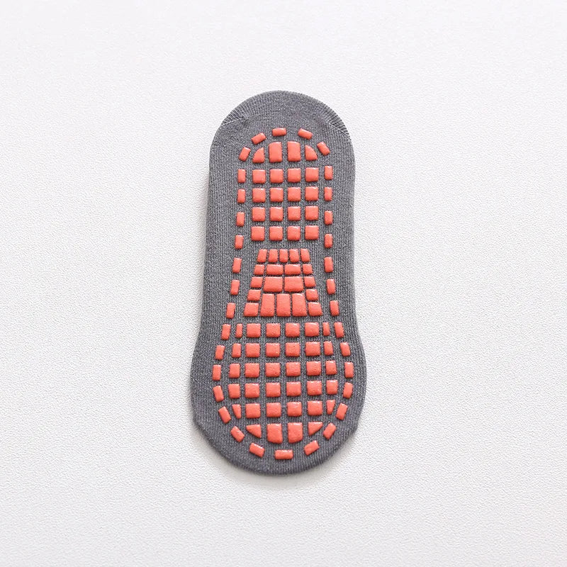 Calcetines antideslizantes para niños y adultos, calcetines de trampolín para padres e hijos, calcetines de algodón elásticos, calcetines deportivos para niños y niñas