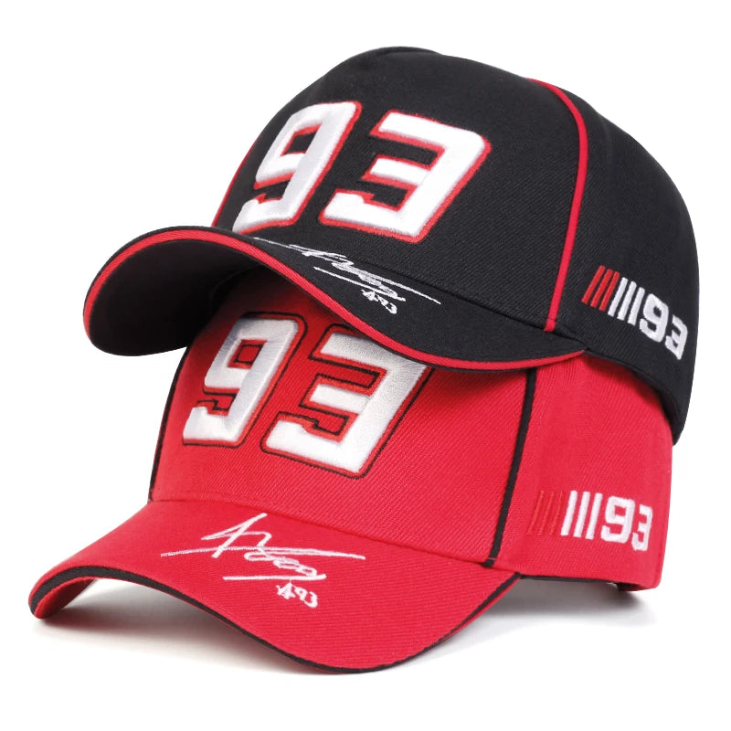 2024 nueva letra Simple 93 bordado Hip hop gorra de béisbol de moda 100% algodón Unisex ajustable deportes al aire libre gorra de sol camionero H
