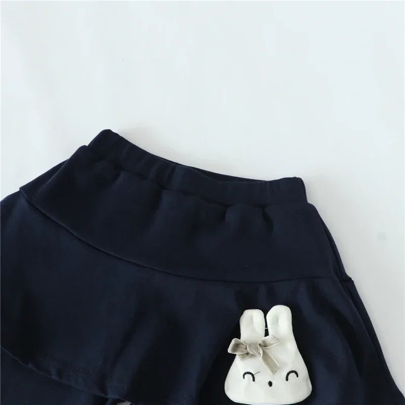 Nuevas mallas para niñas, falda de princesa de encaje, pantalones, falda ajustada para primavera y otoño, pantalones para niños de 2 a 7 años, ropa para niños