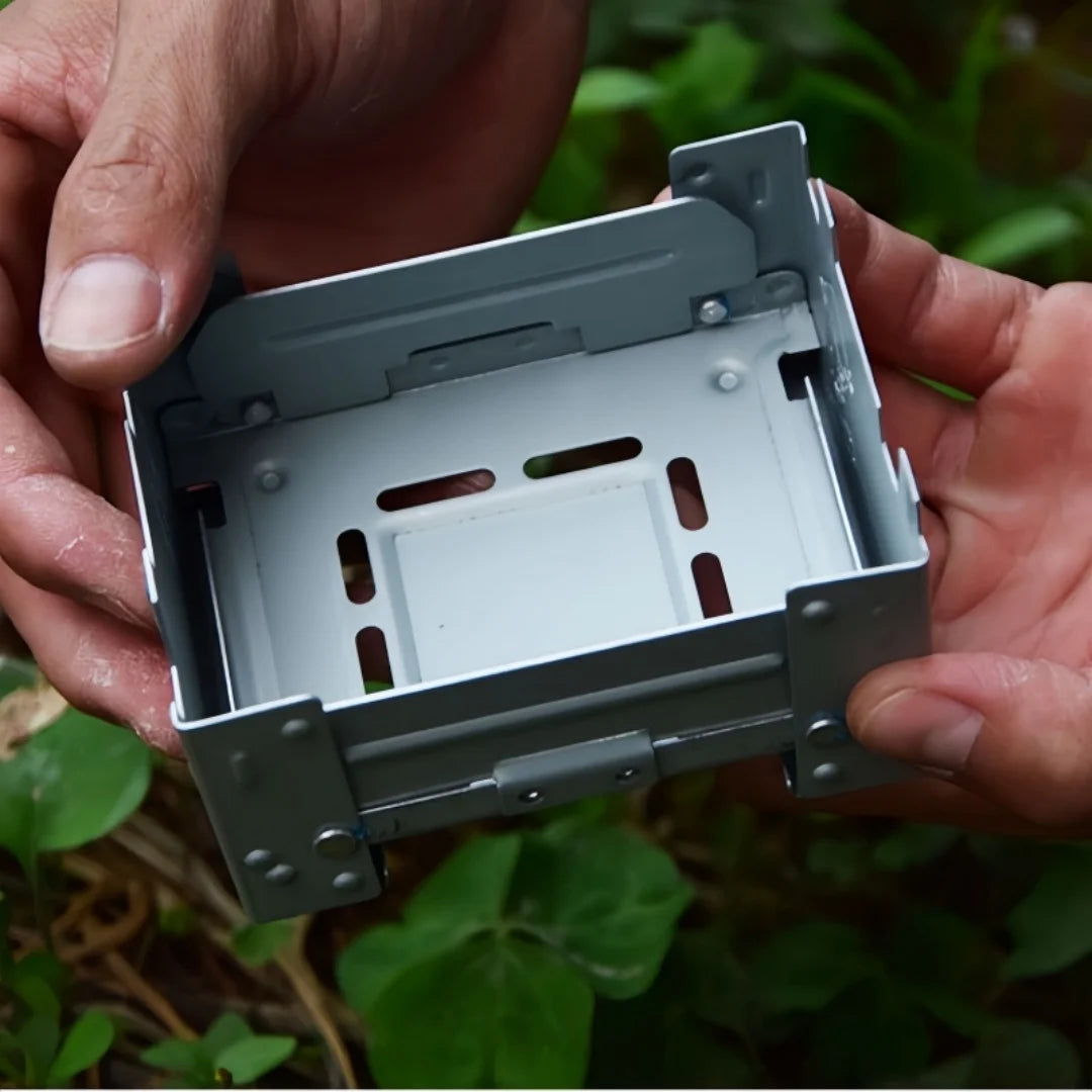 Estufa de Camping portátil de combustible y Alcohol sólido, quemador plegable ultraligero, equipo de cocina al aire libre a prueba de viento para senderismo y mochilero