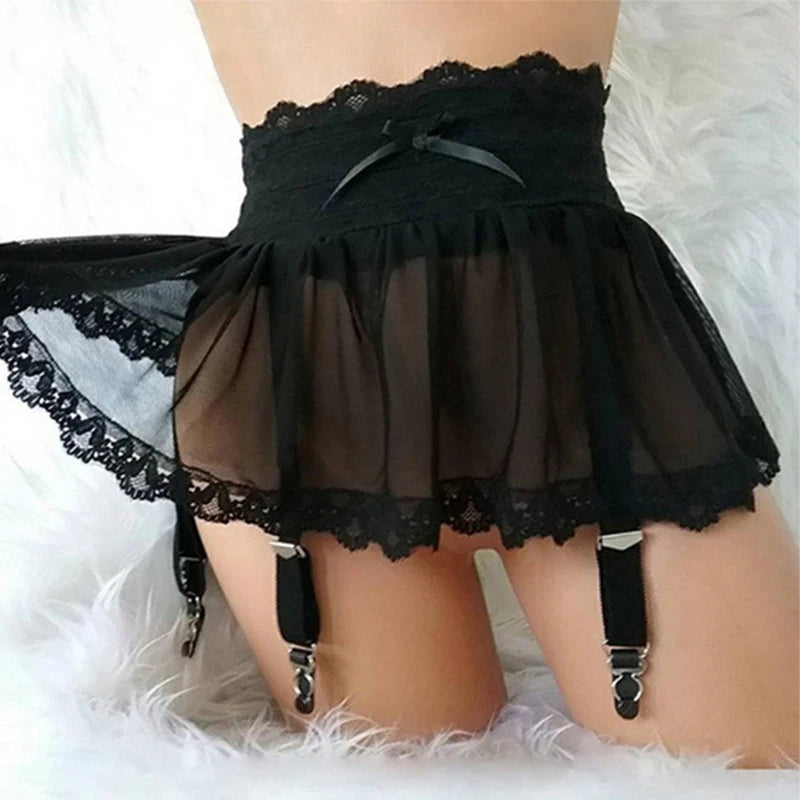 Falda Sexy transparente, vestido sexual interesante, lencerÃa de talla grande para mujer, vestidos de campana de noche, pantalones exóticos rojos sexuales de noche para Cosplay