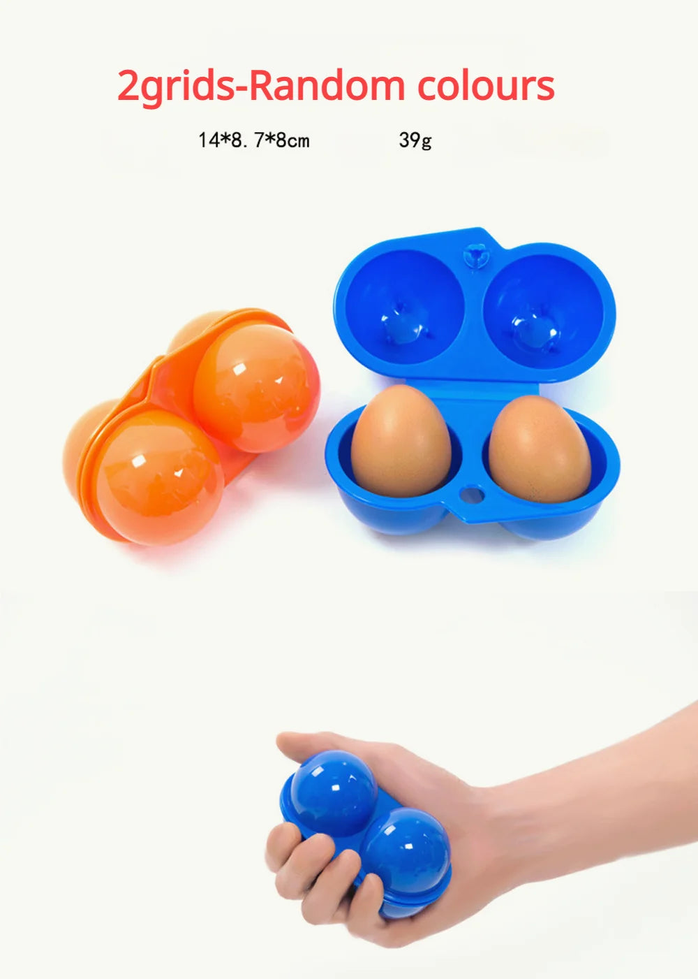 Caja de almacenamiento de huevos con rejilla 2/4/6/12, contenedor portátil para huevos para acampar al aire libre, caja para huevos de Picnic, estuche organizador de cocina