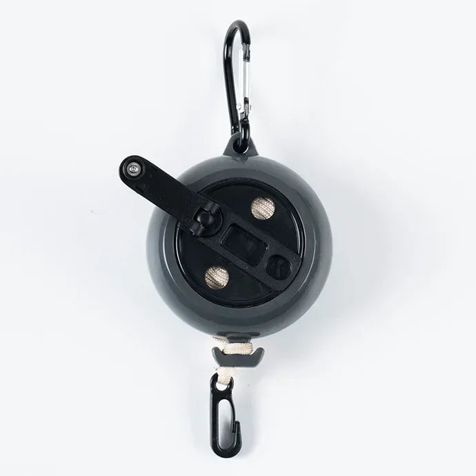 Tendedero ajustable para viajes al aire libre, tendedero portátil para exteriores, tendedero retráctil para exteriores, multiherramienta para acampar, color negro, 1 ud.