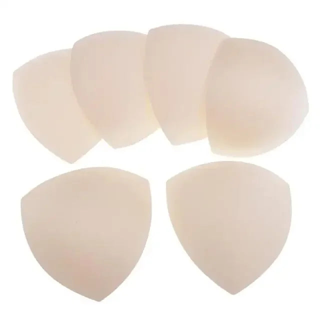 Almohadilla para sujetador, copas triangulares de ventilación, almohadillas de espuma de inserción de realce en el pecho para traje de baño, accesorios de relleno, almohadilla potenciadora extraíble