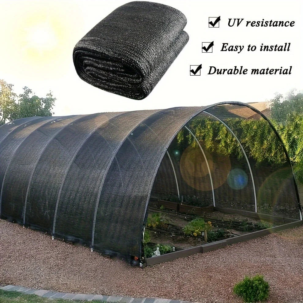Malla de red de tela para sombra de protección solar 70%, tela de protección solar con ojales para plantas, protección térmica, Patio al aire libre