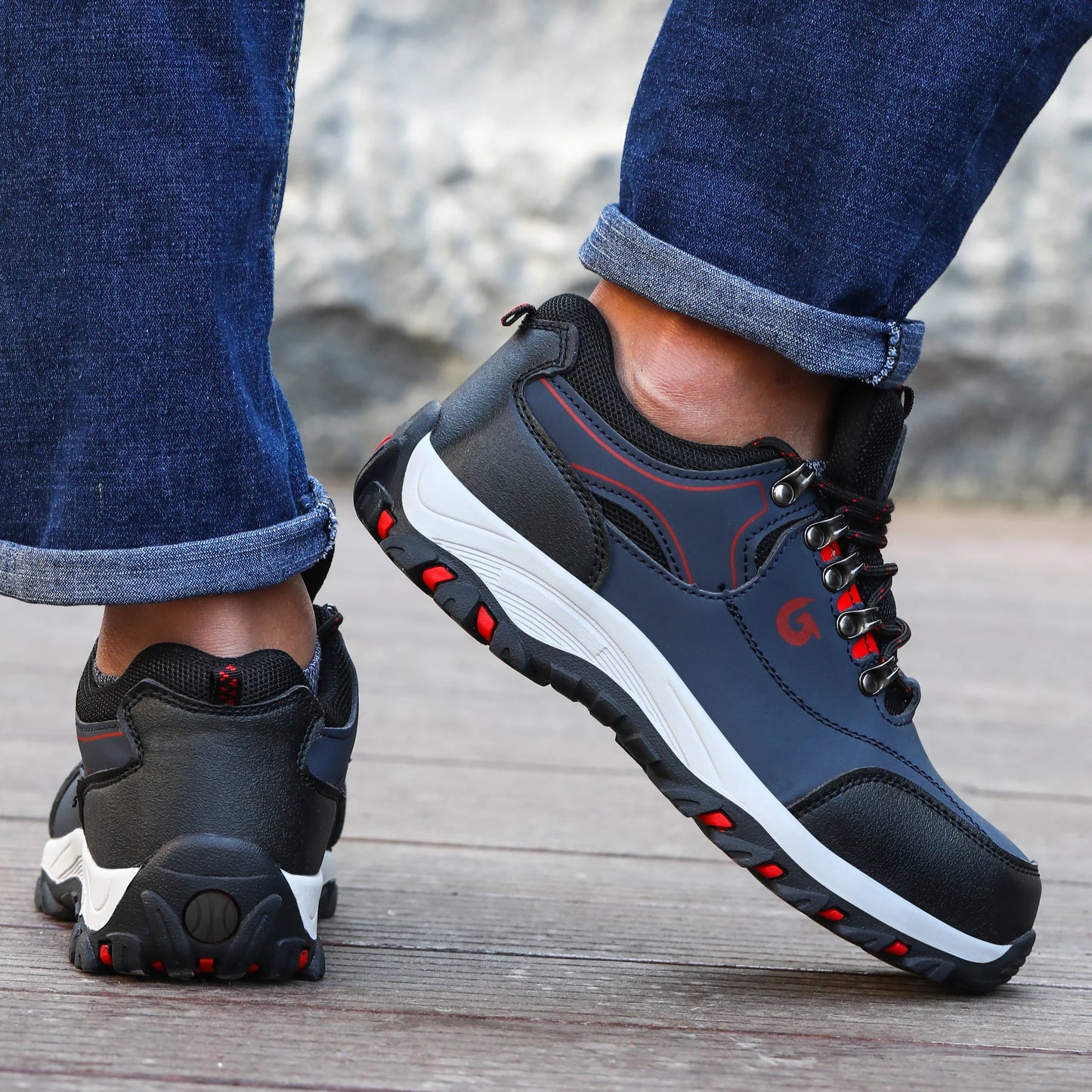 Zapatos con puntera de acero para hombre, botas de trabajo, zapatos de seguridad para el trabajo a prueba de pinchazos, zapatos de trabajo protectores, calzado masculino, zapatillas de seguridad