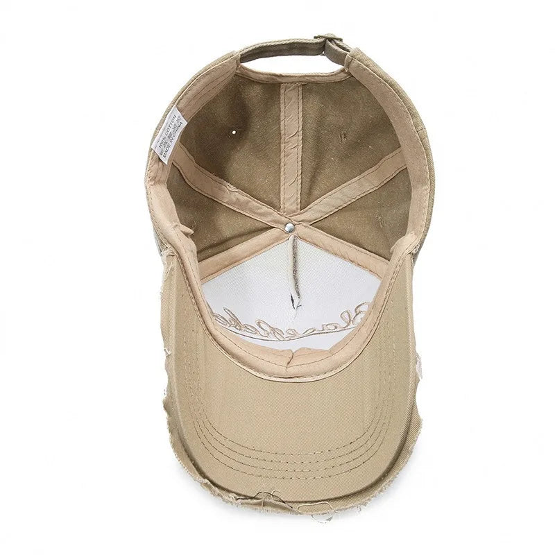 Nueva gorra de béisbol de algodón lavada a la moda para hombre, gorra deportiva Retro para hombre para las cuatro estaciones, gorra deportiva para exteriores, accesorio para hombre