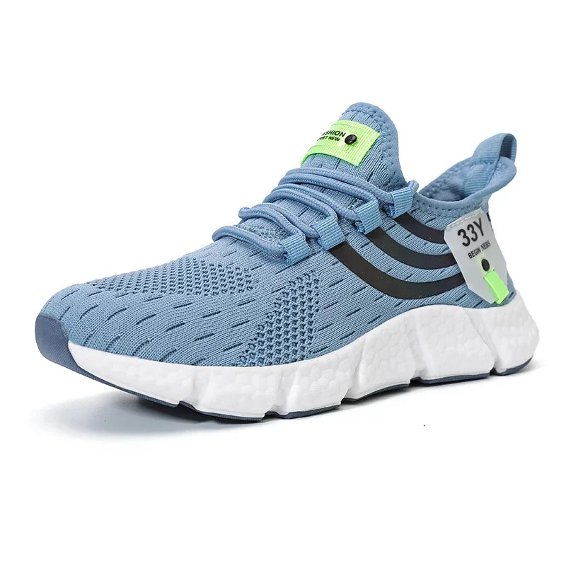 Zapatillas de deporte informales para hombre, zapatos deportivos transpirables de verano, zapatos ligeros de malla para correr al aire libre, zapatos atléticos para correr Tenis para caminar