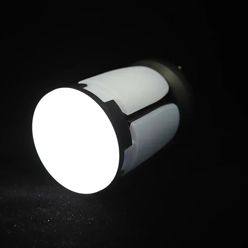 Linterna LED recargable ultrabrillante para acampar, reflector plegable, 3 modos de luz y linterna manos libres para acampar/senderismo/pesca