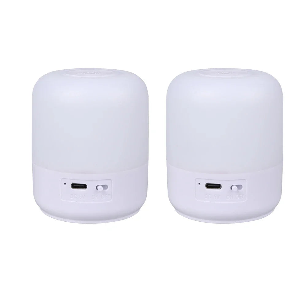 Linterna de Camping táctil, tres tipos de luz, ajuste táctil, luz suave de irradiación, luz recargable, luz de emergencia para exteriores