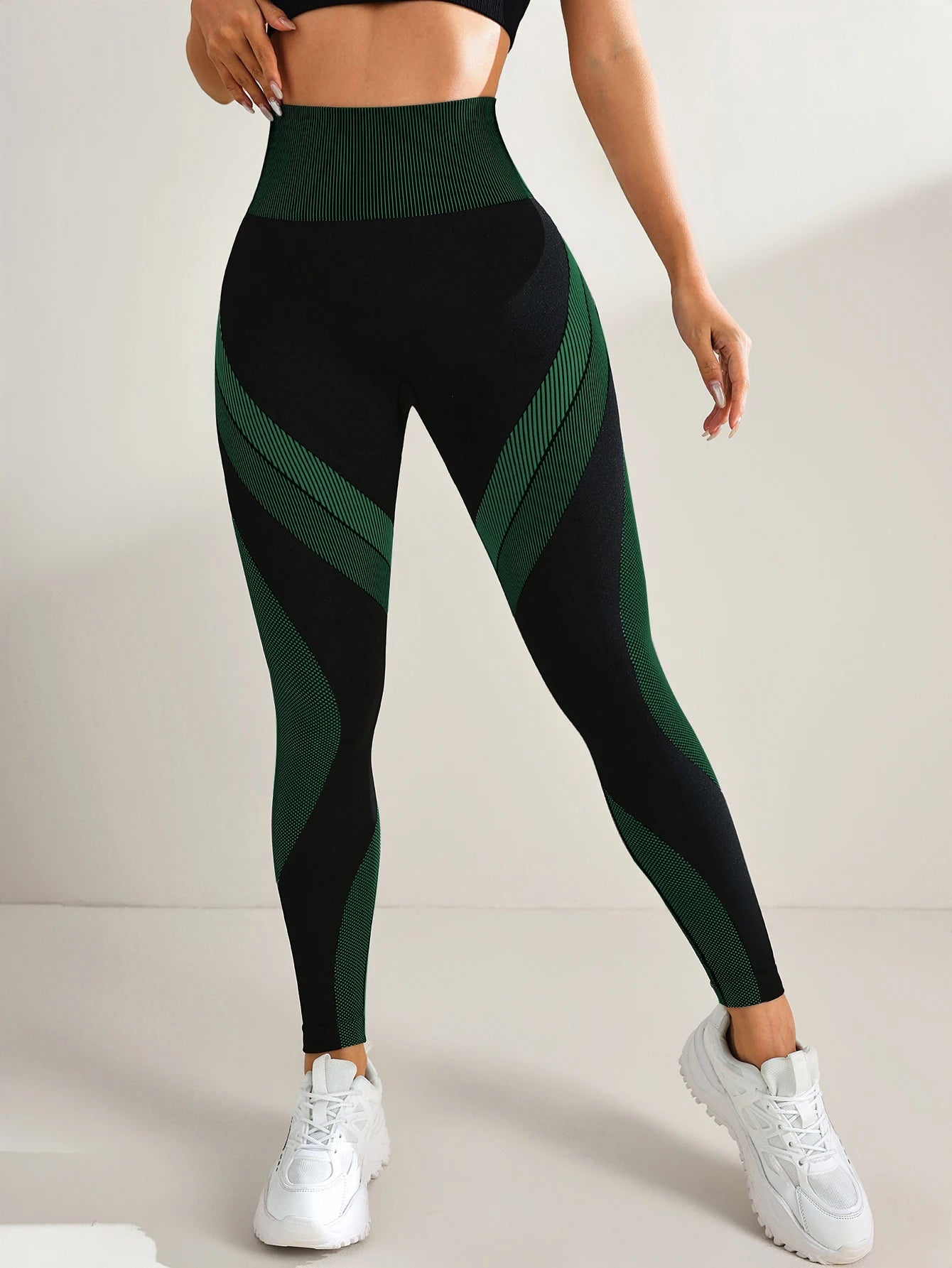 Mallas de Yoga sin costuras para mujer, pantalones de entrenamiento de gimnasio con Control de barriga, cintura alta, suaves, elásticos, transpirables, levantamiento de glúteos