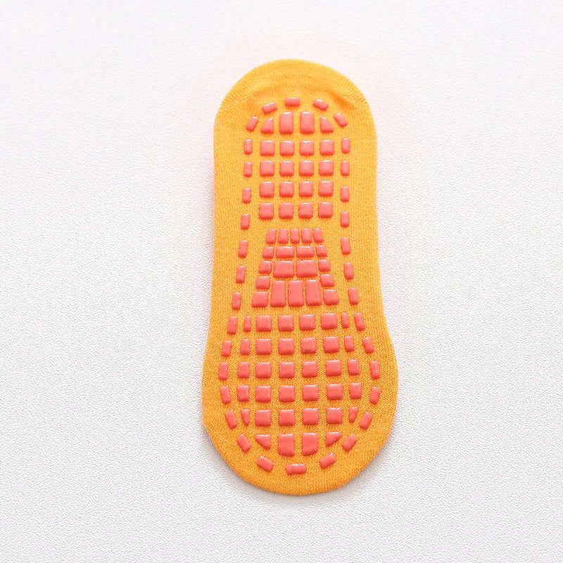Calcetines antideslizantes para niños y adultos, calcetines de trampolín para padres e hijos, calcetines de algodón elásticos, calcetines deportivos para niños y niñas