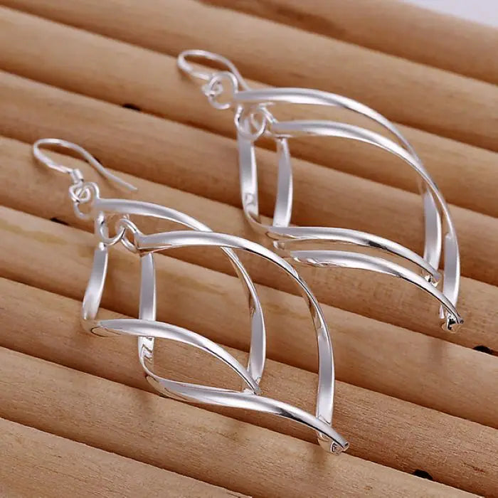 Nueva llegada, pendiente de boda de Plata de Ley 925, joyería para mujer, pendientes largos de alta calidad, aro colgante