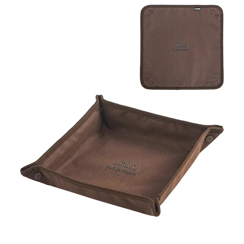 Bandeja organizadora portátil para acampar, caja compacta de almacenamiento para el hogar y el viaje, sin desorden, 1 ud.