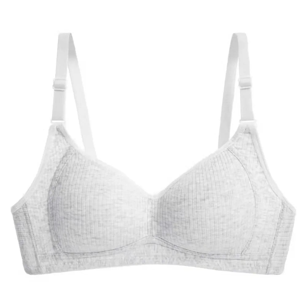 Sujetador inalámbrico ajustado para mujer, Bralettes con pechos recogidos a prueba de golpes, lencería antiflacidez, sujetador con escote en V profundo para verano