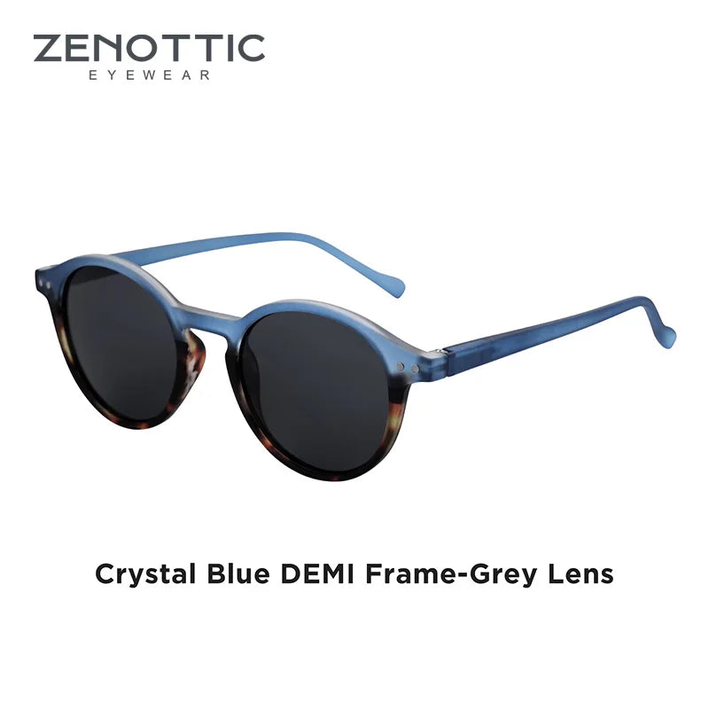 ZENOTTIC (tamaño S) gafas de sol polarizadas circulares Retro 2024 2025 hombres mujeres Vintage pequeñas gafas de sol redondas UV400 gafas de sol