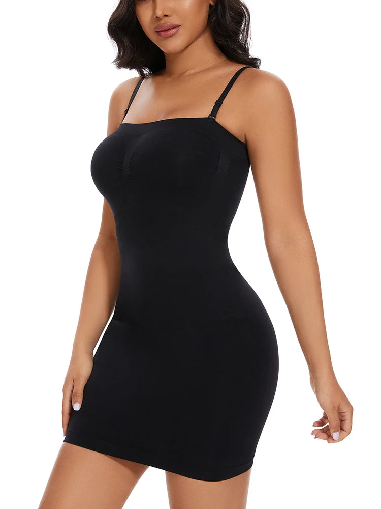 Ropa moldeadora sin tirantes para mujer, deslizadores completos para debajo de los vestidos, contracción Invisible del vientre, Control de barriga, vestido moldeador de cuerpo adelgazante