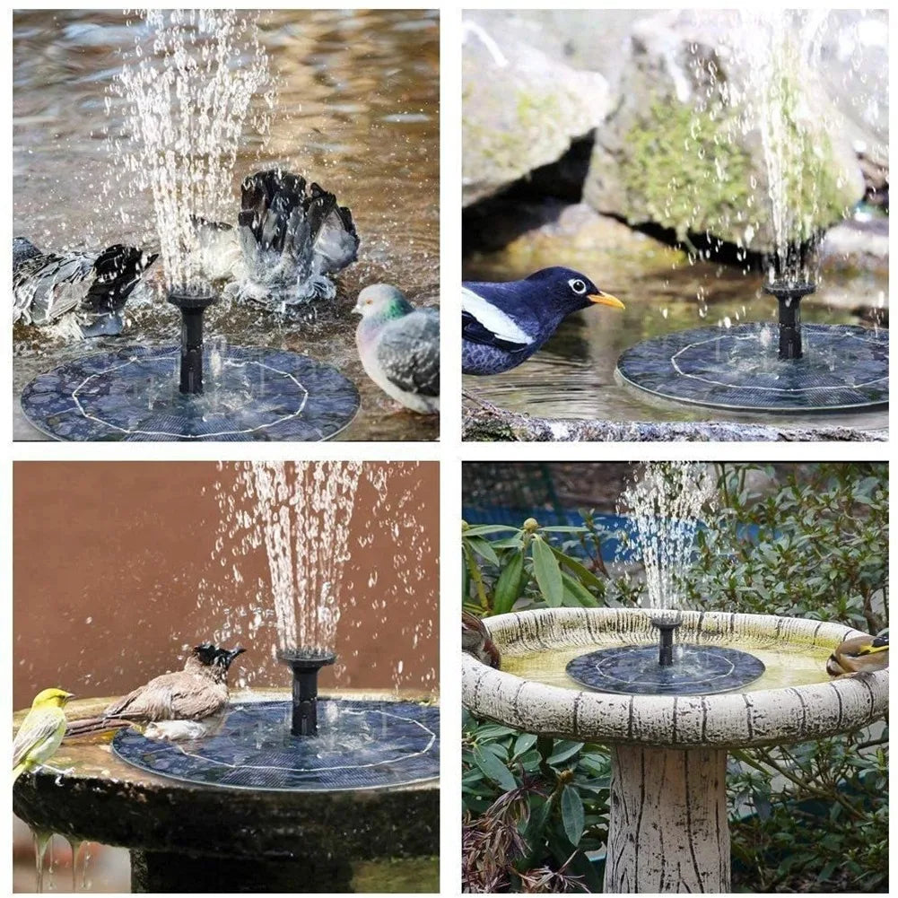 Bombas para fuente flotante con energía solar en 13 cm, 16 cm, 18 cm Tamaños: Ideal para baños de pájaros, piscinas de jardín y decoración de estanques