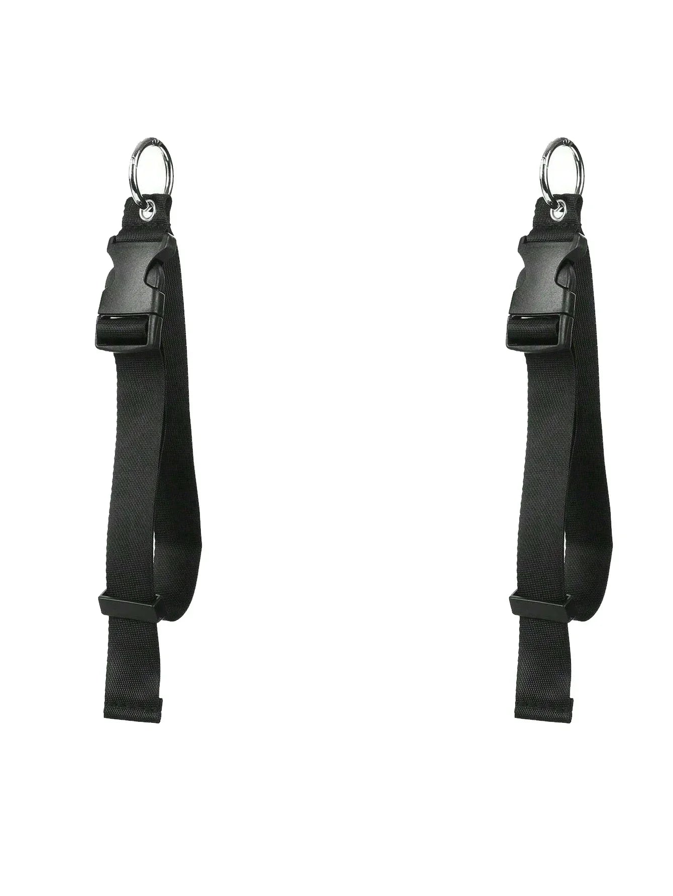 Soporte de correa de equipaje antirrobo de nailon negro portátil, pinza para agregar bolsa, Clip para bolso, uso para llevar multiherramienta, herramienta para acampar y hacer senderismo