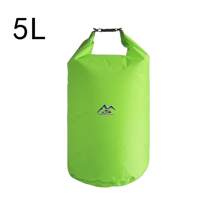 Bolsa seca impermeable 5L10L20L40L70L para acampar, senderismo, natación, Rafting, Kayak, río, senderismo, pesca, bolsa de agua al aire libre