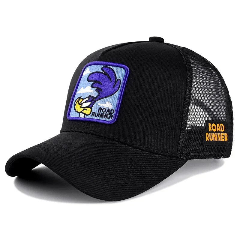 Gorra de béisbol de algodón con Cierre trasero de dibujos animados de Anime de marca de alta calidad para hombres y mujeres, gorro de malla de Hip Hop para papá, gorra de camionero, triangulación de envÃos