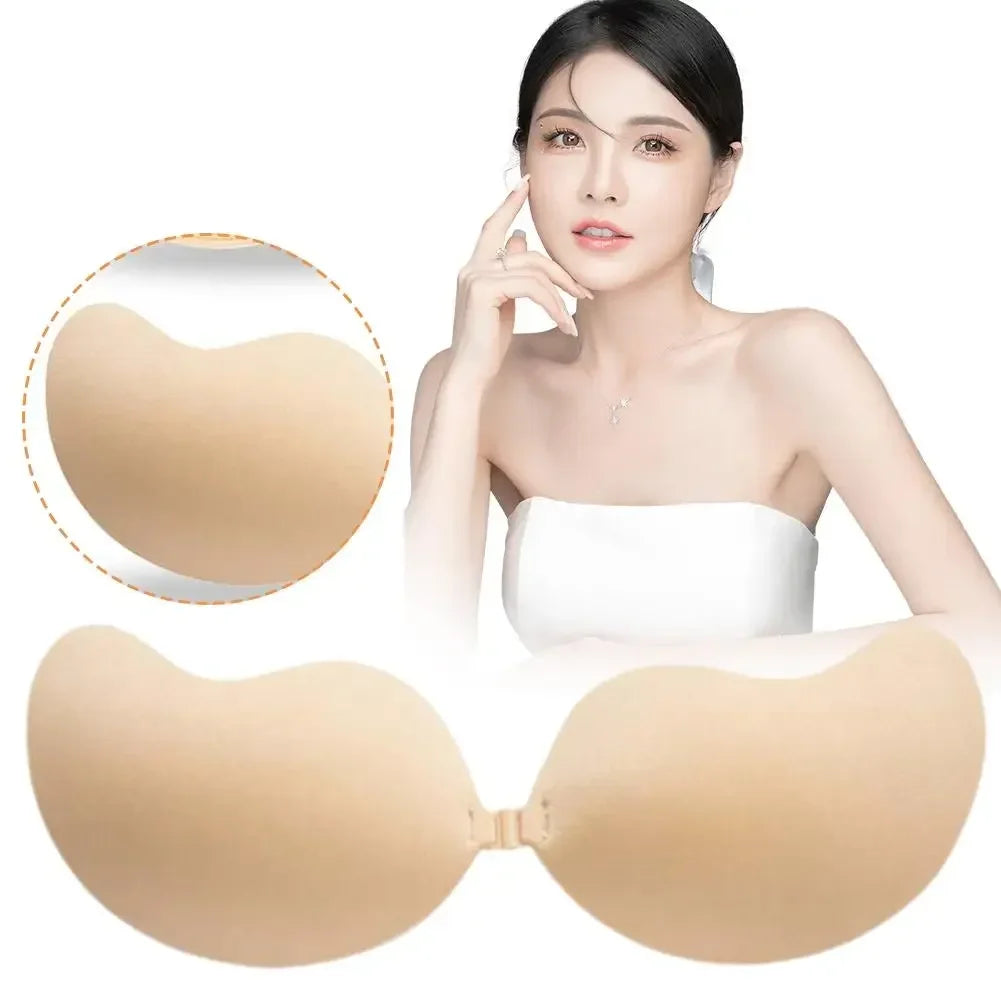 Sujetador de silicona reutilizable, parche para el pecho, parche para el pecho, pegatinas, pechos push-up, sujetador Invisible, ropa interior sin tirantes, sujetador de silicona