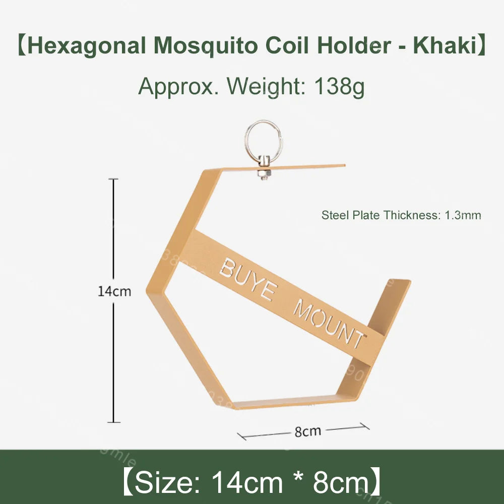 Bandeja de bobina para mosquitos al aire libre, herramientas de Camping, soporte para bobina de mosquitos para senderismo turístico, suministros de Camping, soporte para bobina de mosquitos colgante
