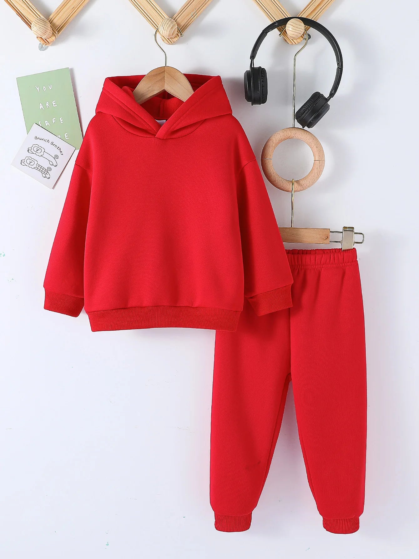 Moda para niños, 2 uds., Jersey con capucha y pantalones, trajes de 1 a 8 años, ropa deportiva informal de manga larga para niños y niñas, chándales, ropa para niños