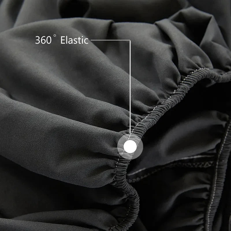 Sábana bajera 100% de algodón con bandas elásticas, fundas de colchón ajustables antideslizantes para cama individual, doble, King y Queen, 140/160/200CM