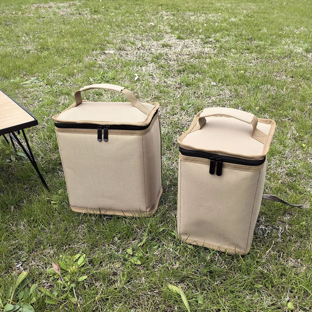 Bolsa de almacenamiento para tanques de Gas para acampar, funda protectora portátil para cilindro de combustible, bolsa de transporte ligera para campamento, anticolisión para cocinar al aire libre