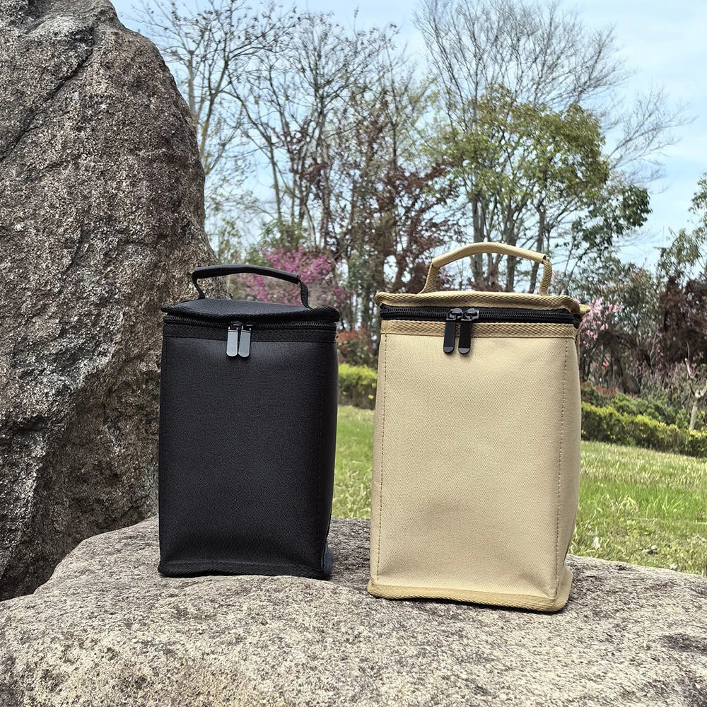 Bolsa de almacenamiento para tanques de Gas para acampar, funda protectora portátil para cilindro de combustible, bolsa de transporte ligera para campamento, anticolisión para cocinar al aire libre