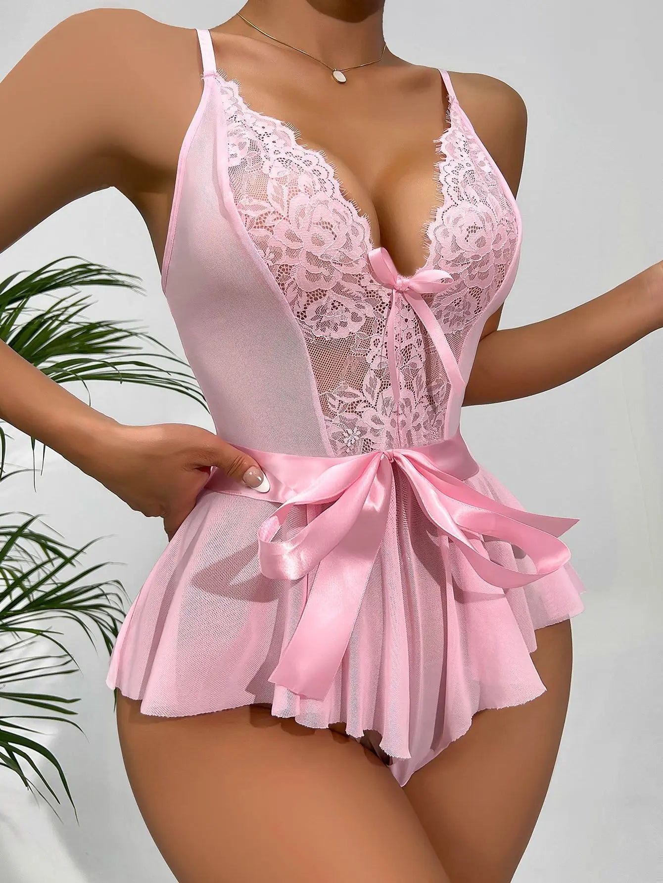 Conjunto de sujetador Floral exótico de encaje transparente, lencerÃa Sexy para mujer, ropa Sexual Porno transparente, picardÃas, vestido de peluche, camisones más sexys