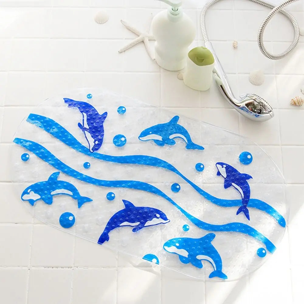 Alfombrilla de baño antideslizante de PVC con dibujos animados para niños, Alfombrilla de seguridad con ventosa para ducha, alfombrillas de bañera de masaje, almohadilla suave