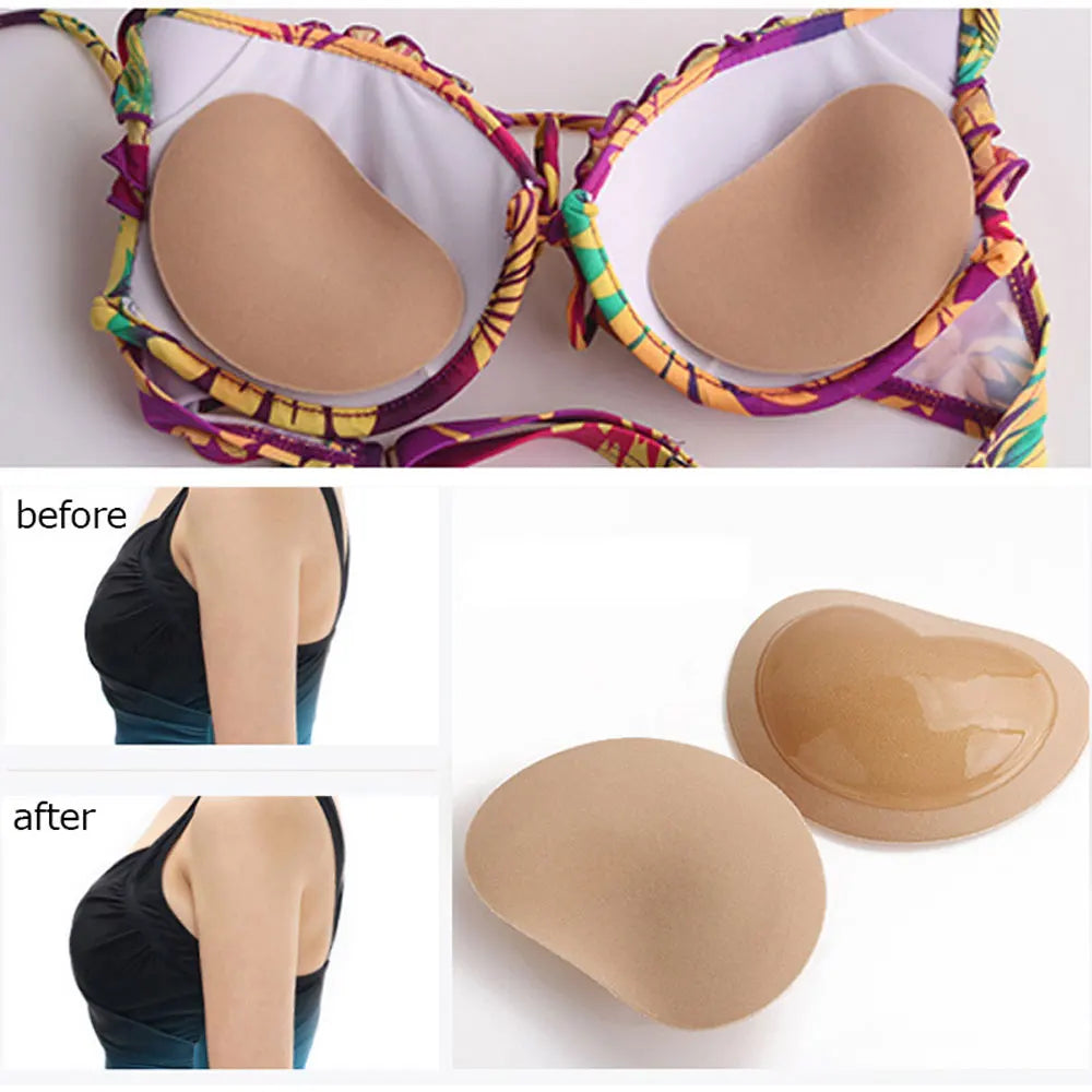 Bikini Sexy con relleno de realce, traje de baño con busto de Bikini, almohadilla de sujetador de esponja transpirable más gruesa, relleno de pasta Invisible, traje de baño de silicona 2023
