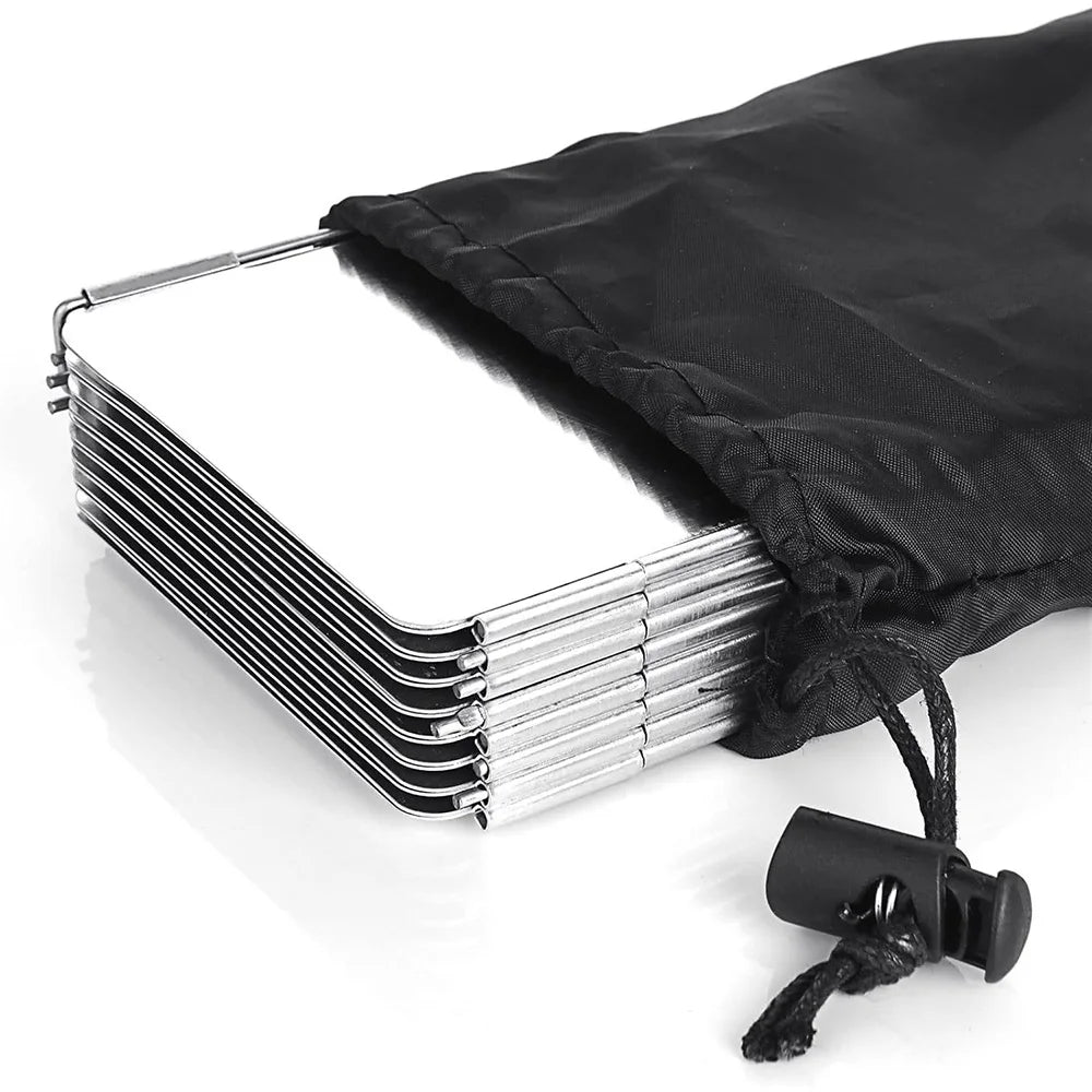 Estufa de Camping plegable con 8/9/10/12/14/16 placas, parabrisas, estufa de Gas, protector contra el viento, cocina ligera para pícnic al aire libre, pantalla de viento