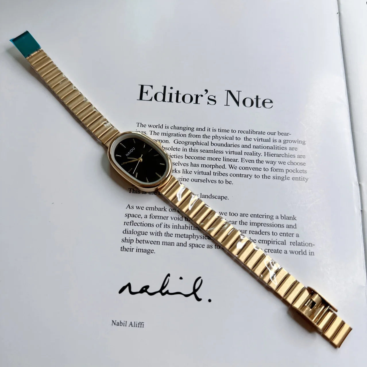 Reloj de cuarzo de lujo a la moda para mujer, reloj de pulsera ovalado de acero inoxidable con esfera pequeña y correa de bambú para chica y estudiante, reloj Dropshipping